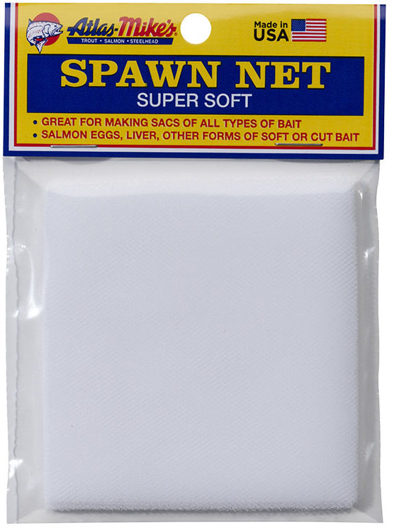 WHITE ATLAS MIKE'S SUPER SOFT SPAWN NETTING x 3 in 3 in SQUARES **NEW** 