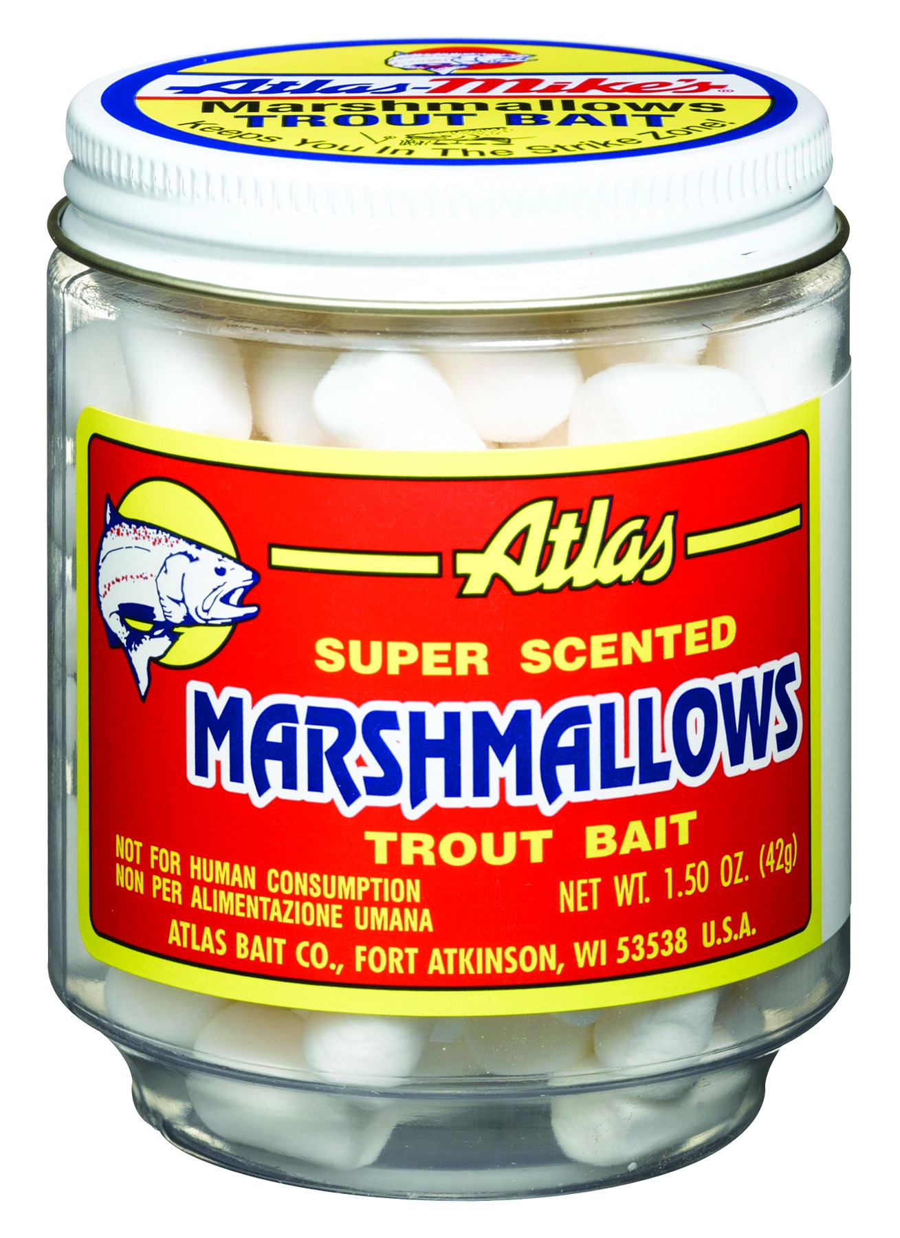 Atlas Regular Marshmallows 1 1/2 oz. Scented Marshmallow Trout Fishing