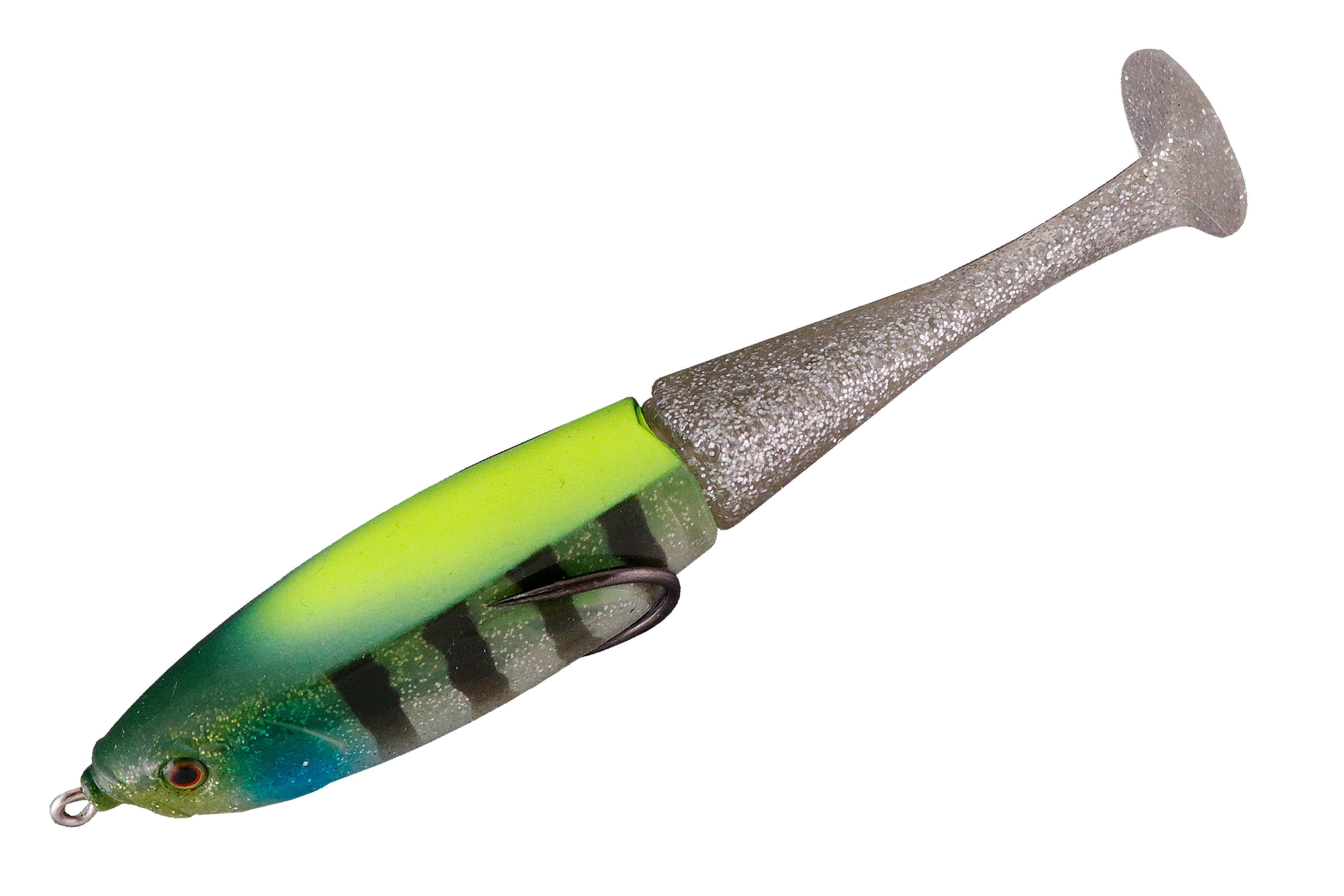 Jackall Grinch Hollow Body Paddletail Swimbait 5 1/3 inch Weedless Soft  Swimbait