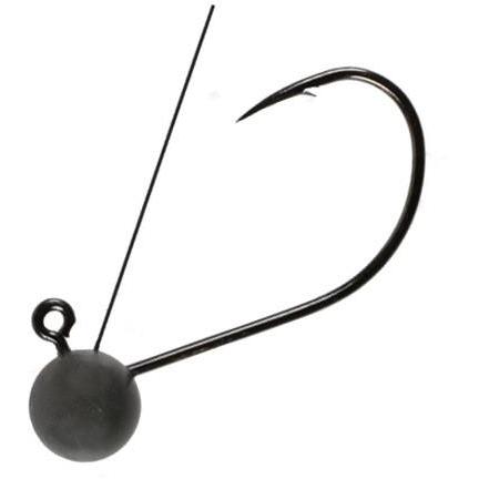 JACKALL Wacky Jig Head (4-Pack) - 3/64oz Resin Tungsten Head For Straight Worms - Bass Fishing
